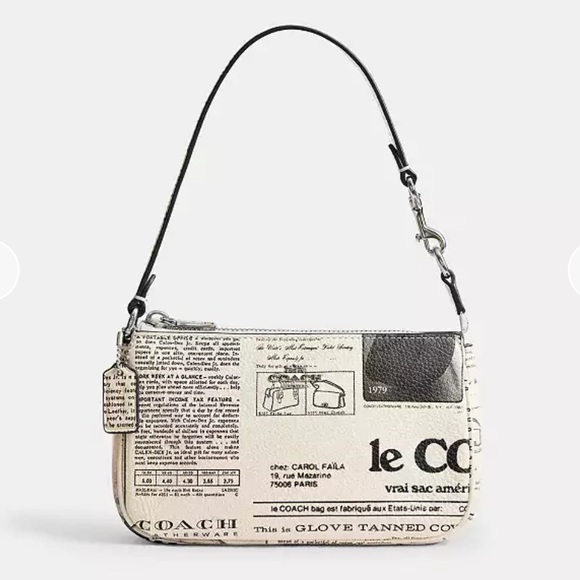 Coach Handbags - COACH Nolita 19 With Newspaper Print Shoulder Bag